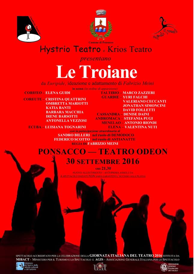 Le Troiane al teatro Odeon Ponsacco