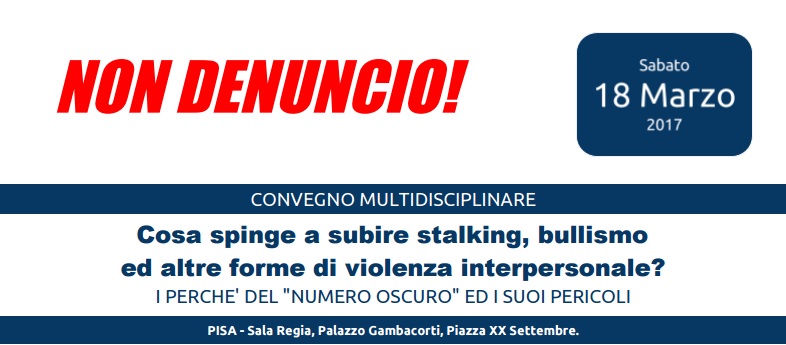 CONVEGNO: NON DENUNCIO!