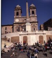 Trinita Dei Monti Rome reopens